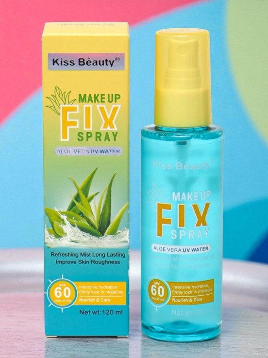 Kiss Beauty Makeup Fix Spray with Aloe Vera UV Water 120ml