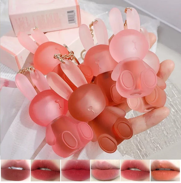 Kiss Beauty Cute Rabbit Velvet Matte Liquid Lipstick Lipgloss (6 Shade ...