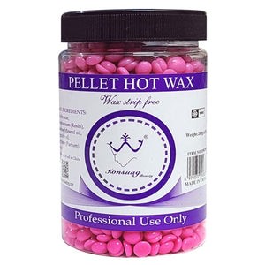 Konsung Beauty Pellet Hot Wax Strip free Pink Jar 200g