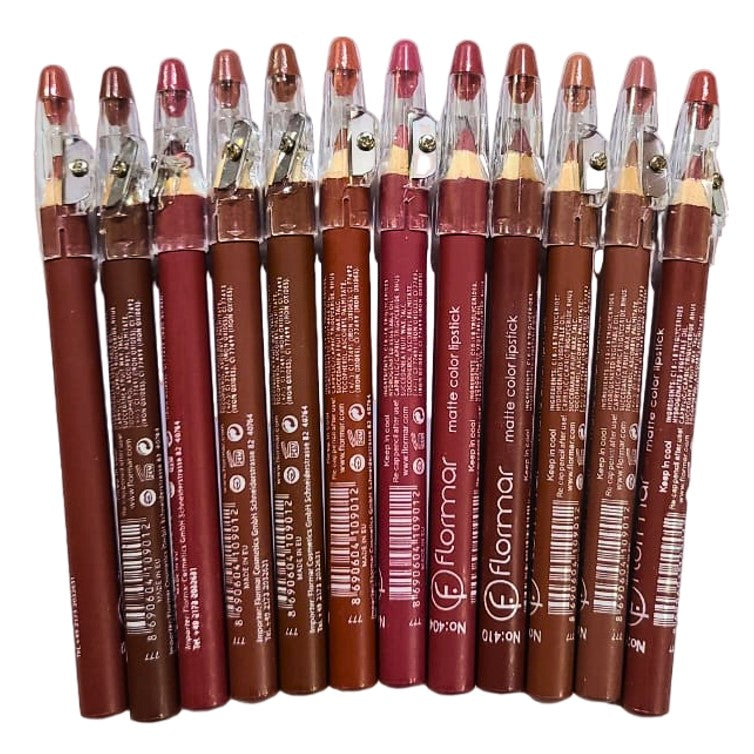 Lip Liner Pencil with Sharpener (Pack of 12)