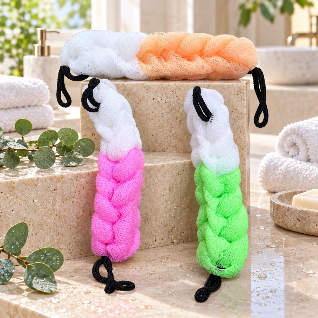 Loofah Long Braided Body & Back Scrubber
