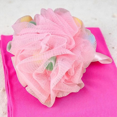 Loofah Shower Net Sponge Mesh Scrubber