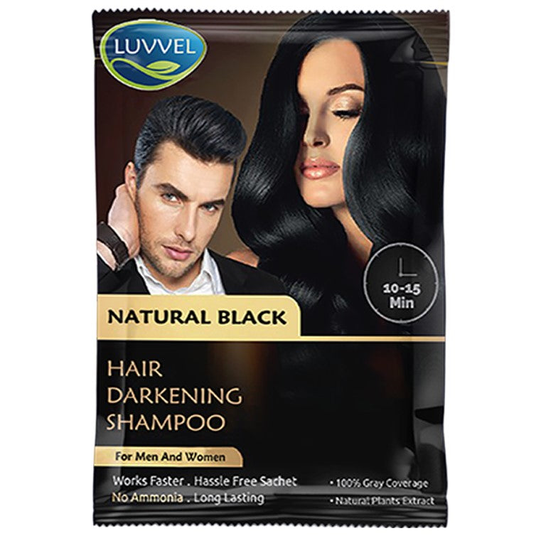 Luvvel Hair Darkening Shampoo Natural Black