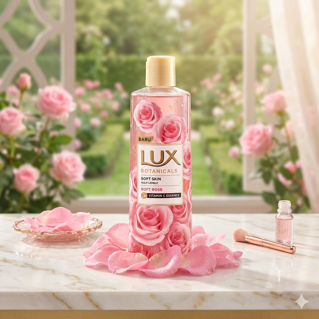 Lux Botanicals Soft Skin Soft Rose Body Wash 250ml