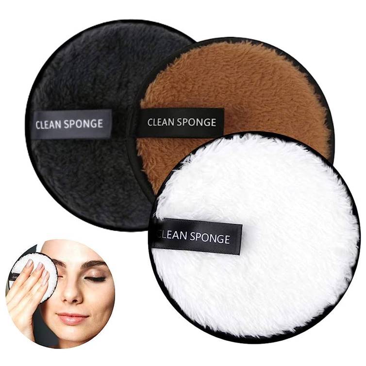 Makeup Remover Sponge Reusable Microfiber (Pack of 3)
