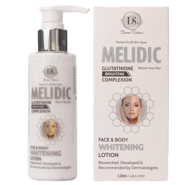Melidic Glutathione Face & Body Whitening Lotion 120ml - Urban Beauty Melidic Glutathione Face & Body Whitening Lotion 120ml - Urban Beauty