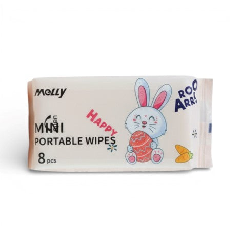 Mini Portable Wipes 8 Pieces Pack