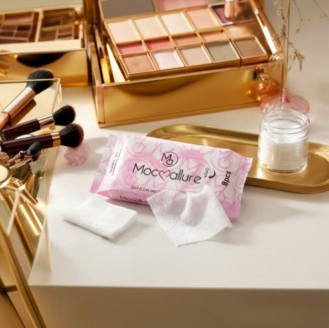 Mocallure Makeup Cleaning Wipes 8 Pieces