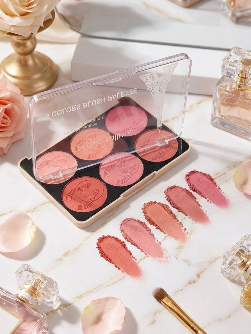 Mocallure 6 Colors Blush Palette High Pigmented