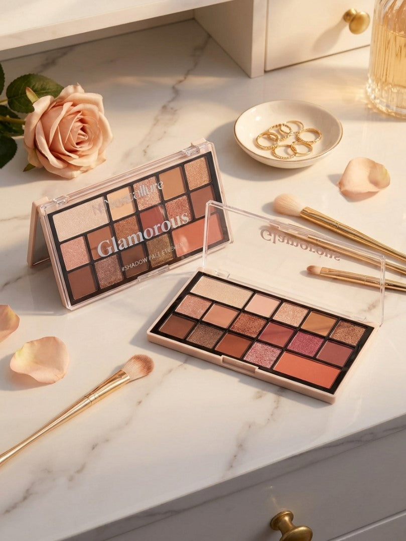Mocallure Glamorous Eyeshadow Highlight & Blush Palette