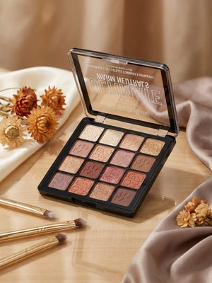Mocallure Professional Makeup Ultimate Warm Neutrals Eyeshadow Palette Swatches