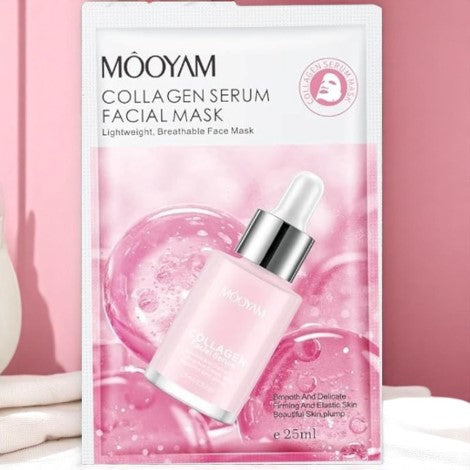 Mooyam Collagen Serum Facial Mask for Delicate, Firm and Elastic Skin