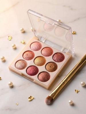 Msyaho Terracotta Eyeshadow Blush & Highlight Palette 9 Colors