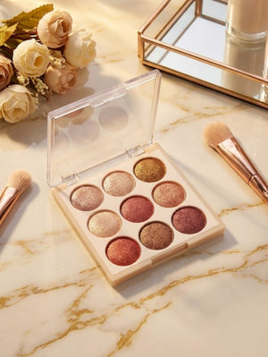 Msyaho Terracotta Eyeshadow Blush & Highlight Palette 9 Colors