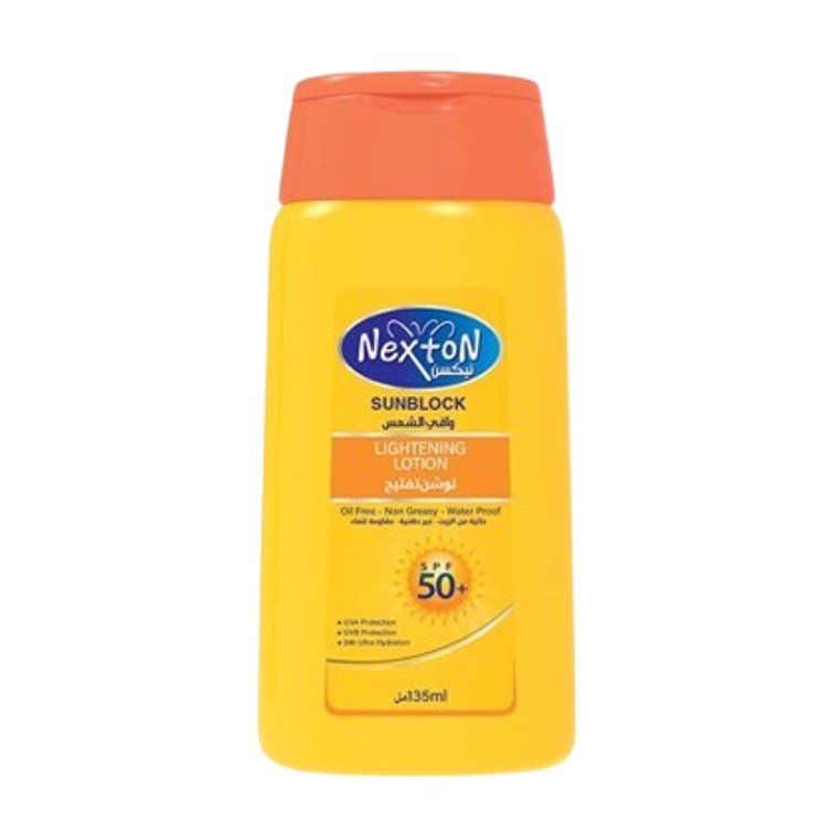 Nexton Sunblock Lightening Lotion SPF50 Oil Free Non Greasy 135ml