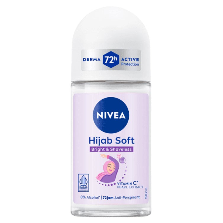 Nivea Hijab Soft Bright & Shaveless Anti Perspirant Roll on 50ml