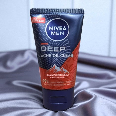Nivea Men Deep Acne Oil Clear Face Wash 100ml