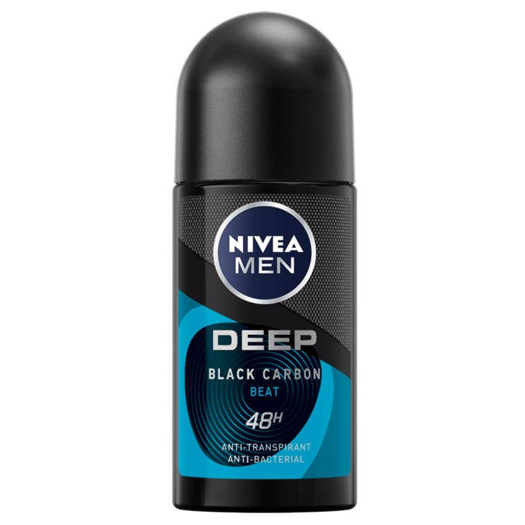Nivea Men Deep Black Carbon Beat Roll on 50ml