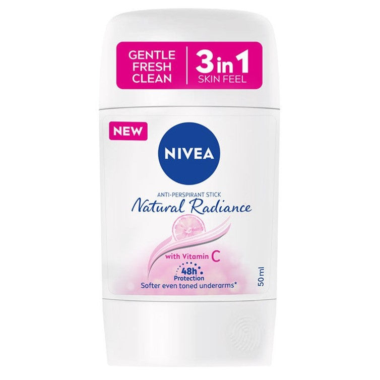 Nivea Natural Radiance Anti Perspirant Stick with Vitamin C 50ml
