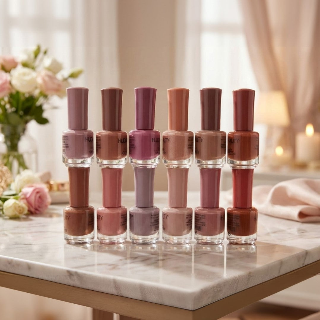 Nude Nail Polish Set (Pack of 12)