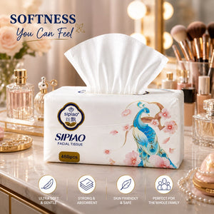 Original Sipiao Facial Cleansing Tissue Large 480 Pieces