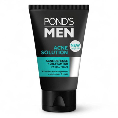 Pond's Men Acne Solution Acne Defense + Oil Fighter Facial Foam 100g
