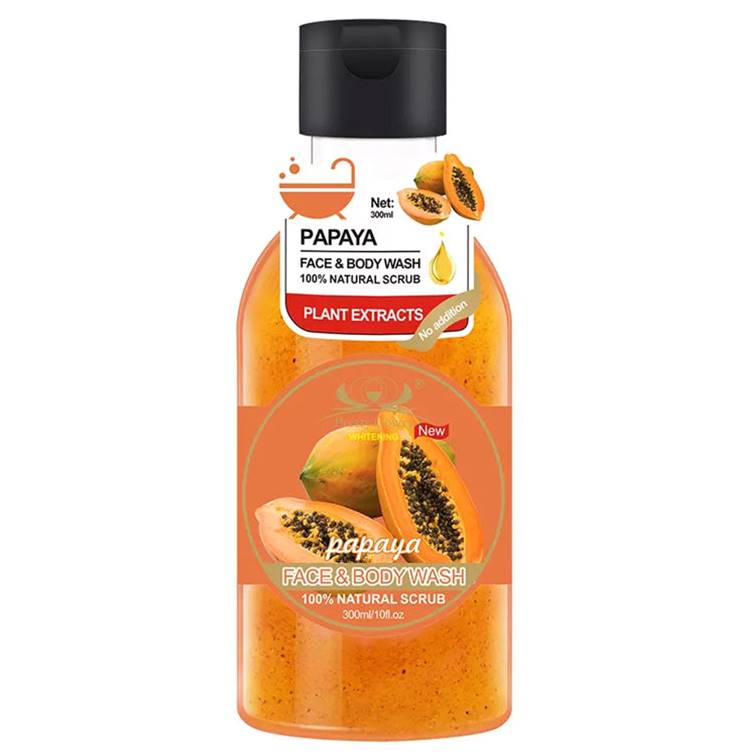 Pretty Cowry Papaya Face & Body Wash 300ml