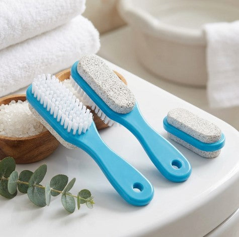 Pumice Stone Pedicure Brush for feet (2 in 1)