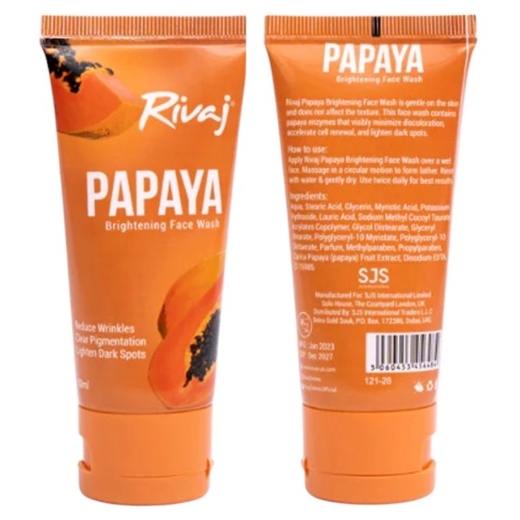 Rivaj Papaya Brightening Face Wash 50ml