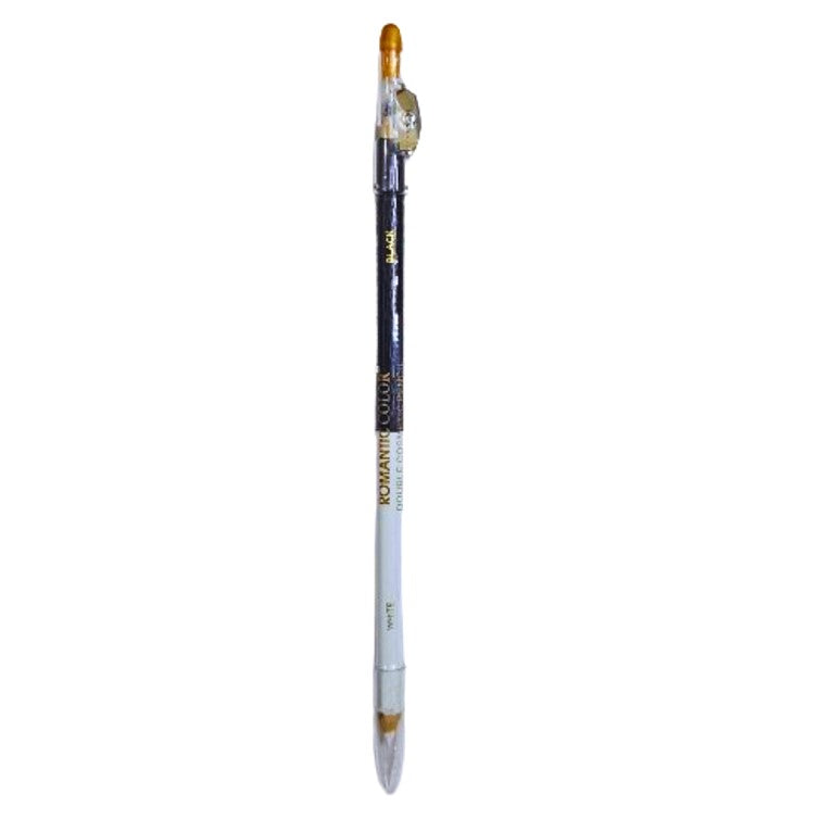 Romantic Color Duo Eyeliner with Sharpener White & Black