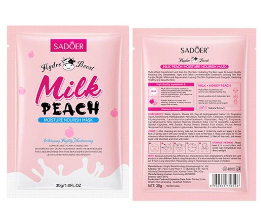 Sadoer Hydro Boost Milk Peach Moisture Nourish Mask