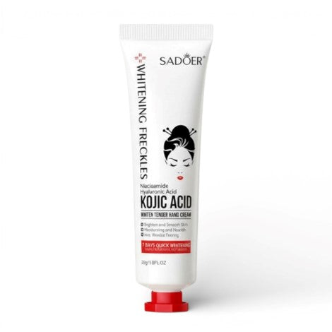 Sadoer Kojic Acid Whitening Freckles Hand Cream Niacinamide