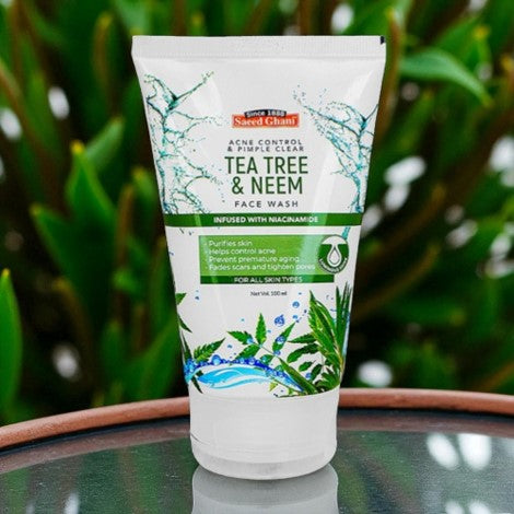 Saeed Ghani Tea Tree & Neem Face Wash Acne Control & Pimple Clear 100ml