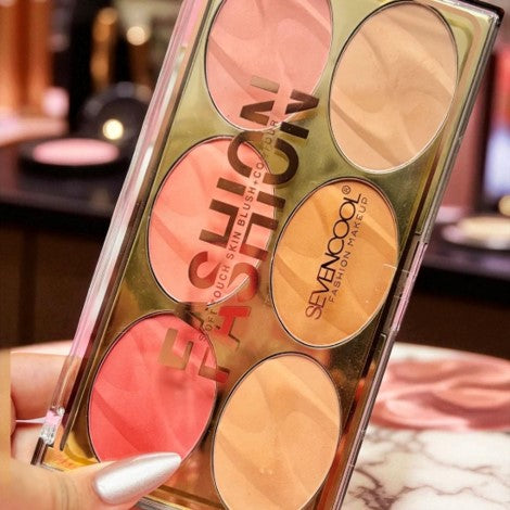 Seven Cool Blush and Contour Palette