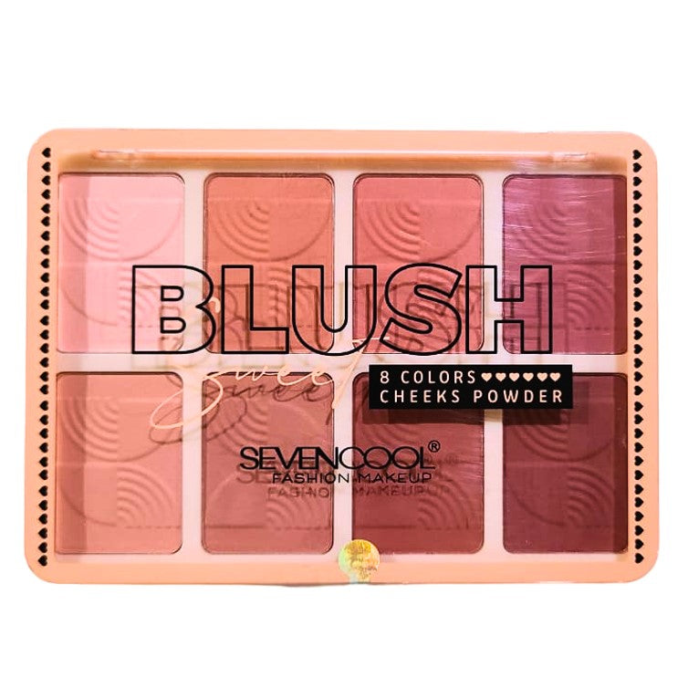 Seven Cool Matte Blush 8 Colors Shade 01