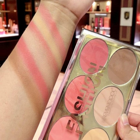 Seven Cool Blush and Contour Palette