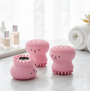 Silicone Octopus Shape Facial Cleansing Exfoliating Brush