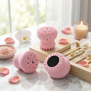 Silicone Octopus Shape Facial Cleansing Exfoliating Brush
