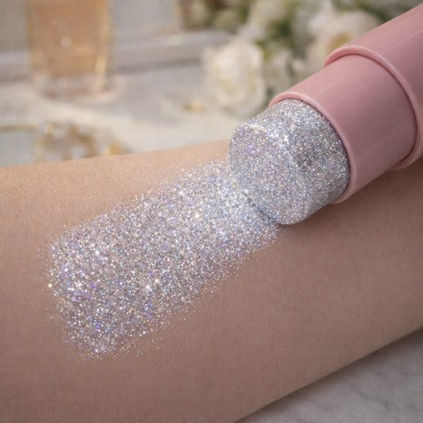 Silver Glitter Blush Stick
