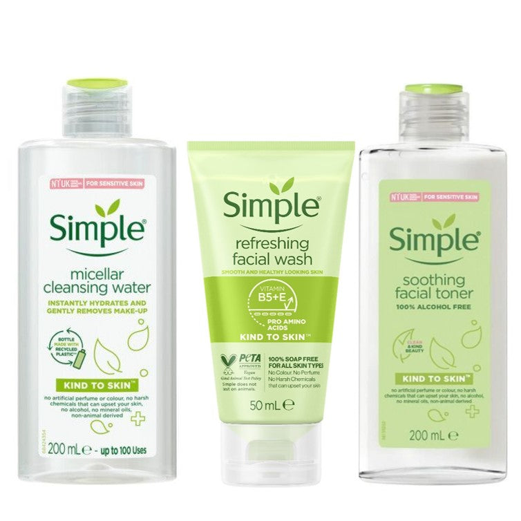 Simple Kind to Skin Refreshing, Soothing & Hydrating Bundle