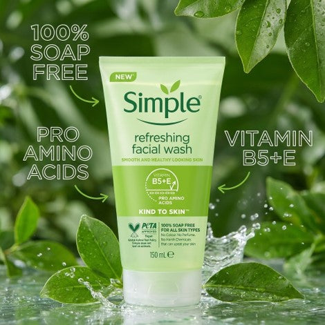Simple Kind to Skin Refreshing Facial Wash 150ml