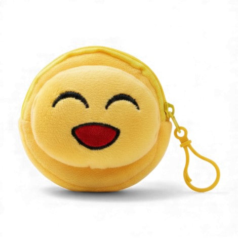 Smiley Face Pouch with Keychain