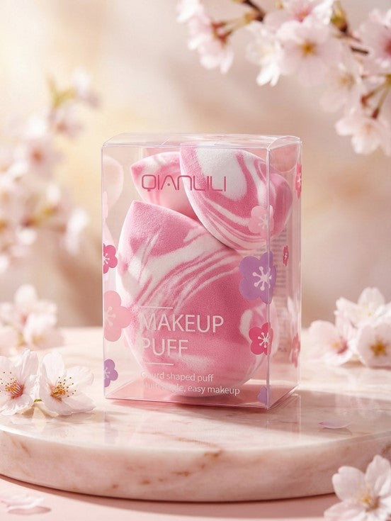 Soft Slanted Makeup Sponge Marble Dual Color