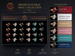 Stylish Floral Rings for Women