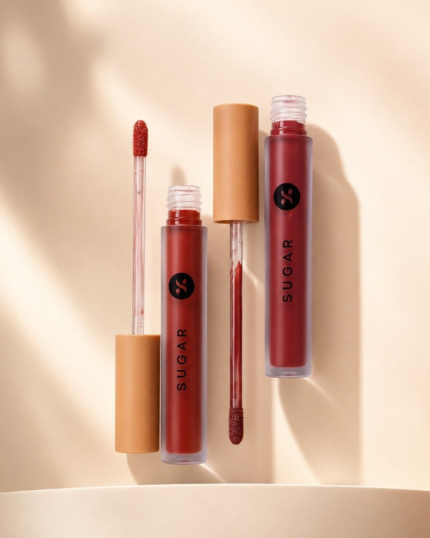 Sugar Lip Glaze Velvet Lip Cream Lipstick (Pack of 3)