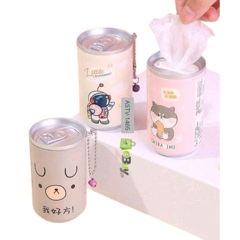 Tin Shape Mini Portable Wet Wipes
