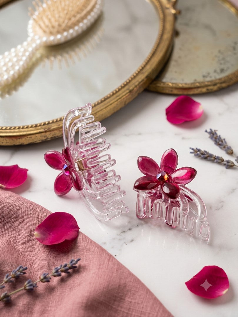 Transparent Gradient Hair Claw Clip