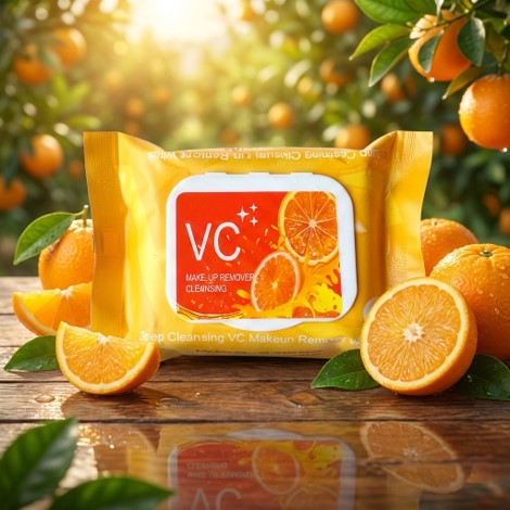 Vitamin C Makeup Remover Cleansing Wipes 25 Pieces