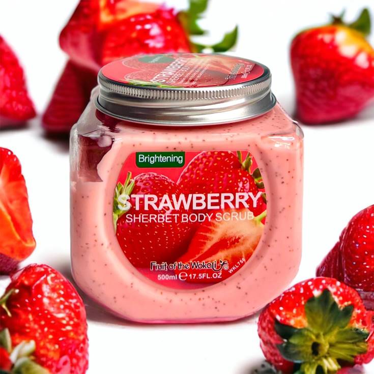 Wokali Strawberry Body Scrub 500ml (XL) New