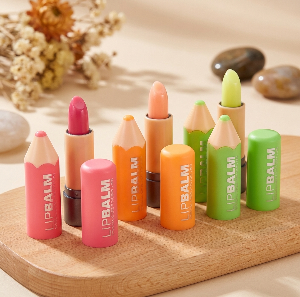 Yandi Dream Crayons Pink Magic Lip Balm For Dry Lips